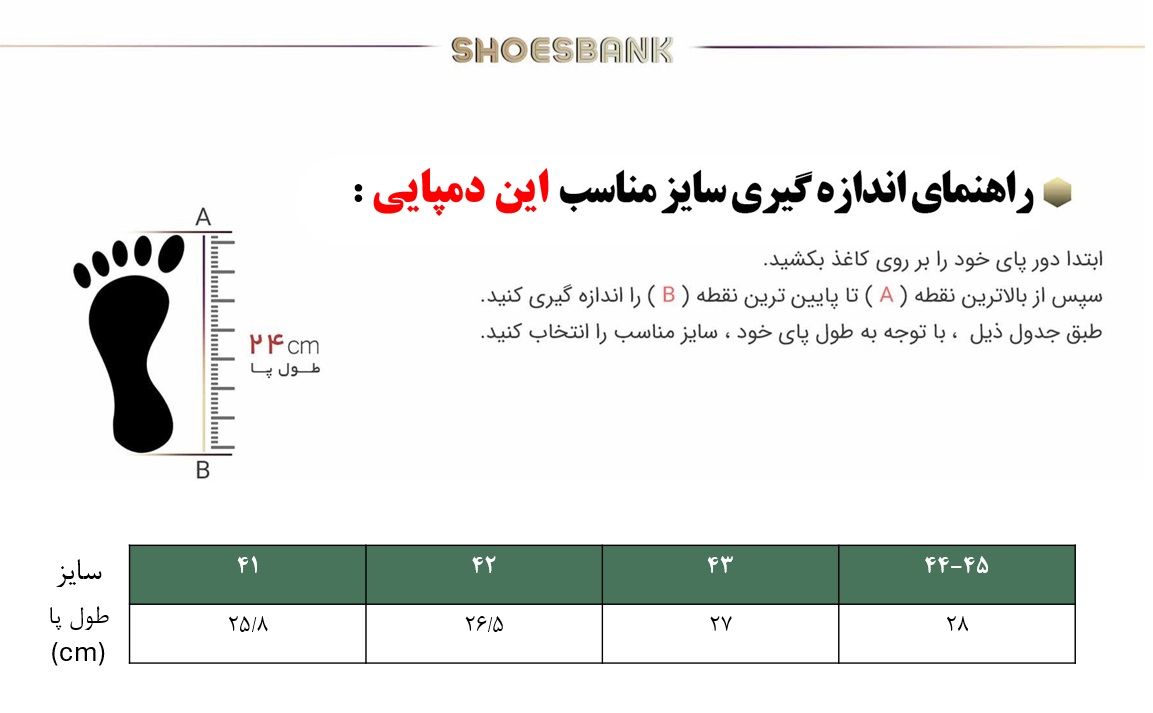 راهنمای سایز